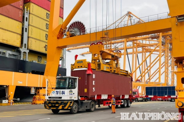 Cảng biển Hải Phòng phấn đấu đạt 122 triệu tấn hàng hóa thông qua trong năm 2026